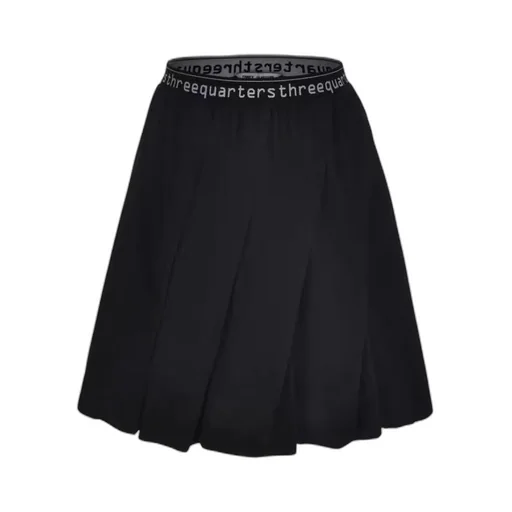Letter Logo Pleated Skirt