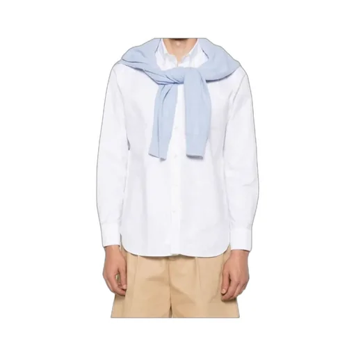 Button-Down Collar Canvas Shirt