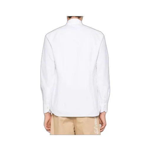 Button-Down Collar Canvas Shirt
