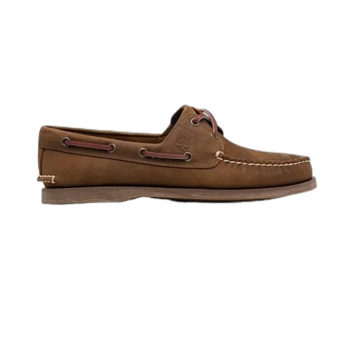 Stitched Leather Boat Shoes