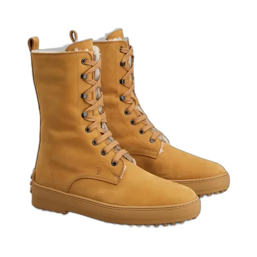 Lace-Up Gommino Boots
