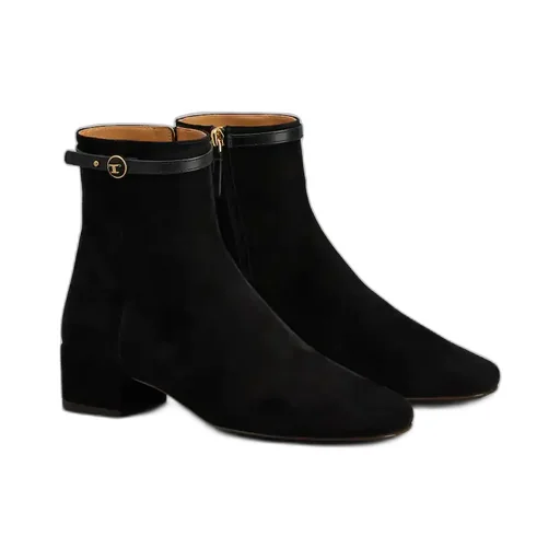 Logo Plaque Ankle Boots