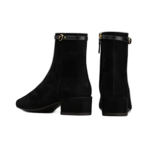 Logo Plaque Ankle Boots