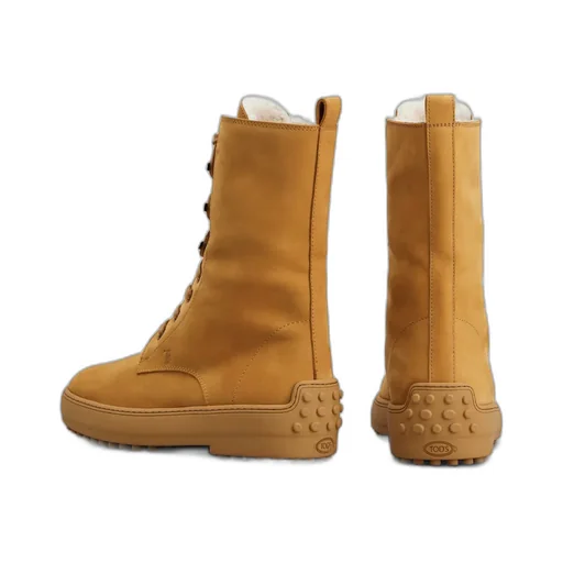 Lace-Up Gommino Boots