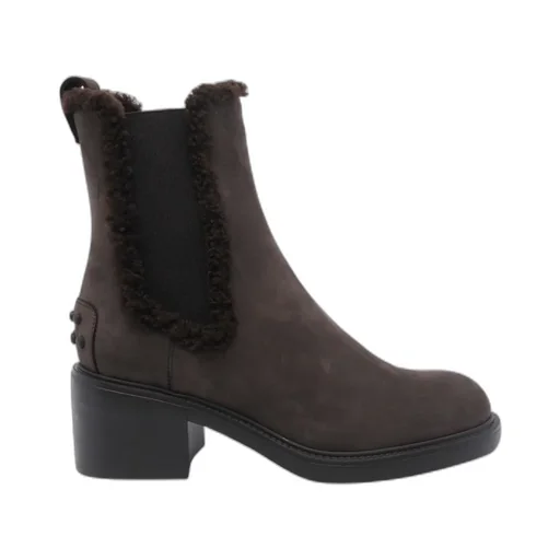 Teddy Detailed Heeled Ankle Boots