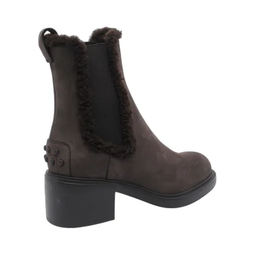 Teddy Detailed Heeled Ankle Boots