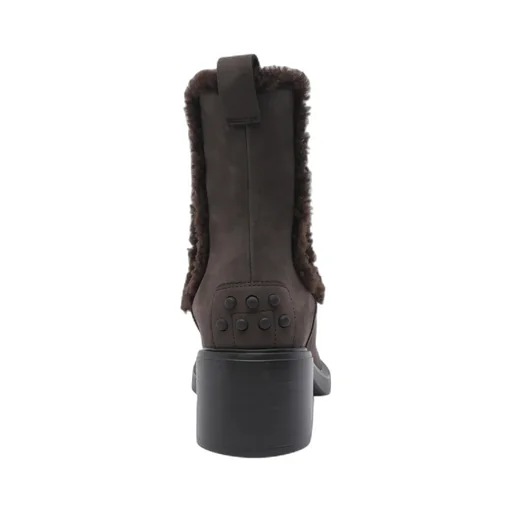 Teddy Detailed Heeled Ankle Boots