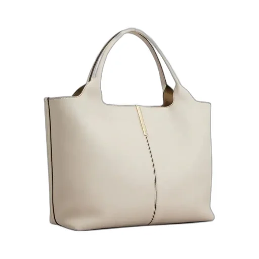 Medium-Small Leather Tote Bag