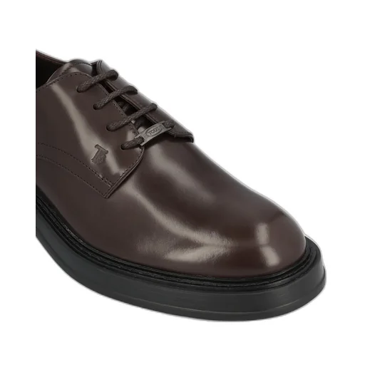 Lace-Up Leather Derby Shoes