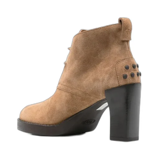Lace-Up Suede Boots