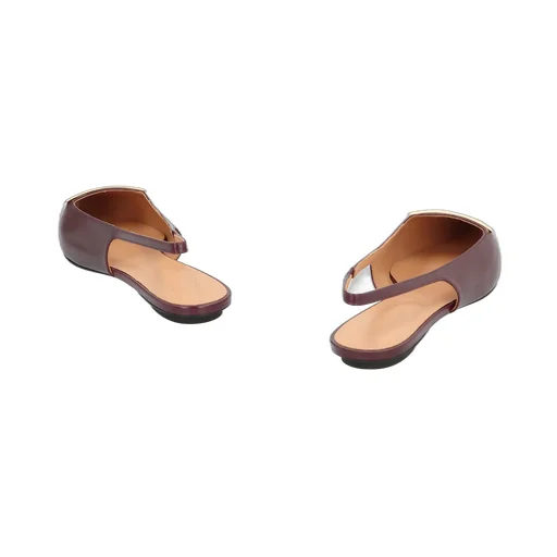 Pointed-Toe Slingback Ballet Flats