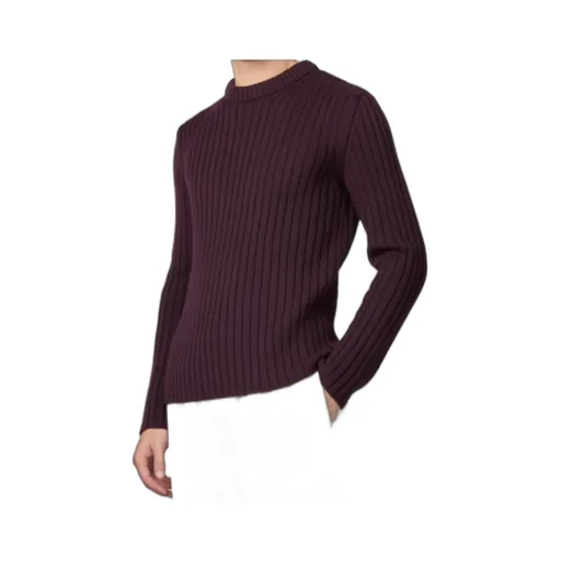 Ribbed Crew-Neck Sweater
