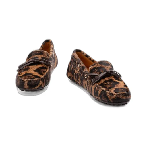 Leopard-Print Loafers