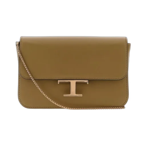 T Logo Chain Shoulder Bag