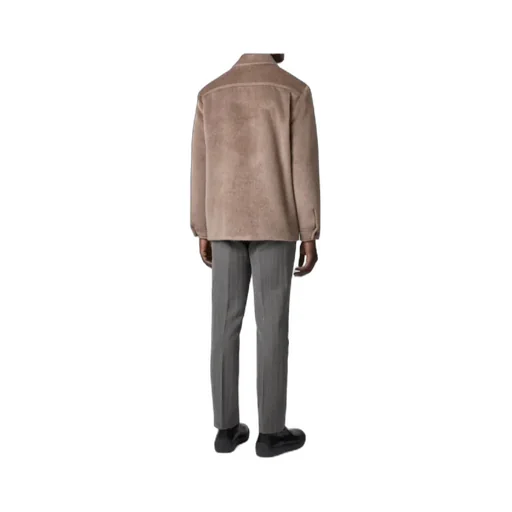 Loose-Fit Wool Shirt Jacket