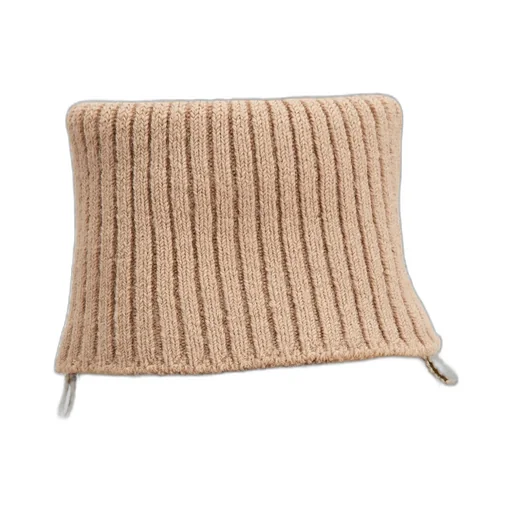 Knitted Cuffed Calfskin Ankle Boots