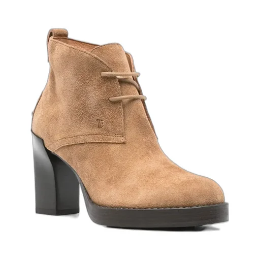 Lace-Up Suede Boots