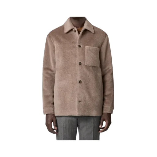 Loose-Fit Wool Shirt Jacket