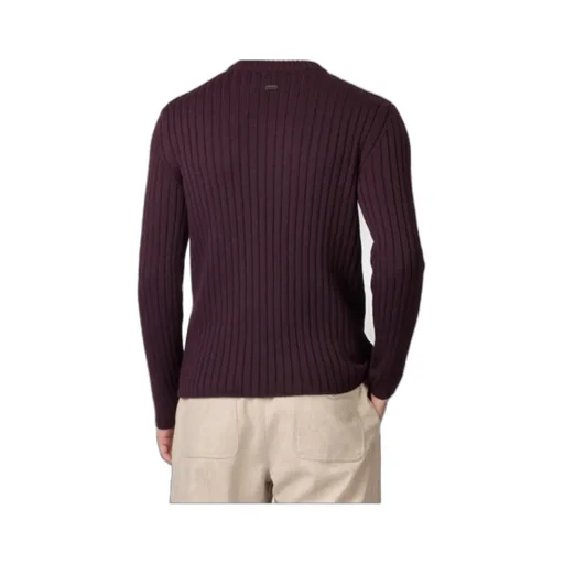 Ribbed Crew-Neck Sweater