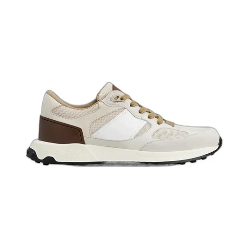 Panelled Lace-Up Sneakers