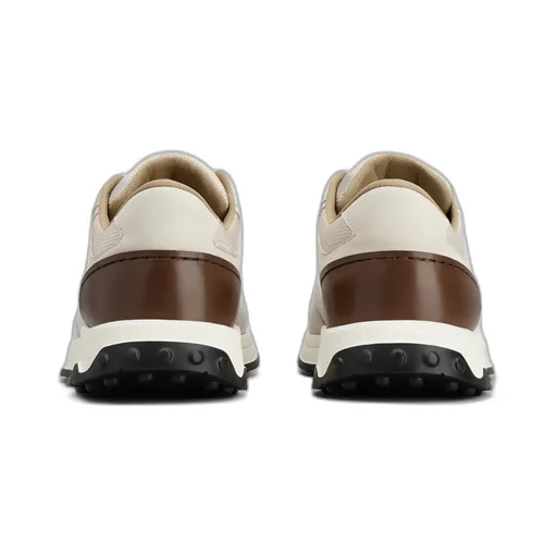 Panelled Lace-Up Sneakers