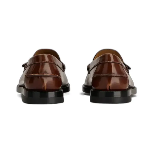 Logo Pendant Buckle Detailed Loafers