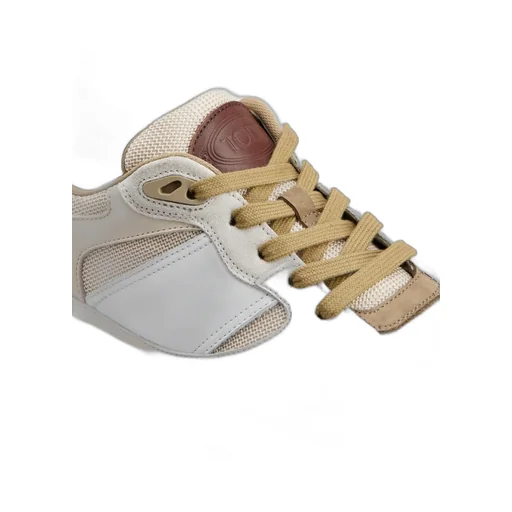 Panelled Lace-Up Sneakers