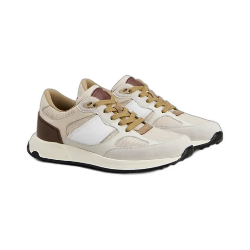 Panelled Lace-Up Sneakers