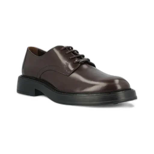 Lace-Up Leather Derby Shoes