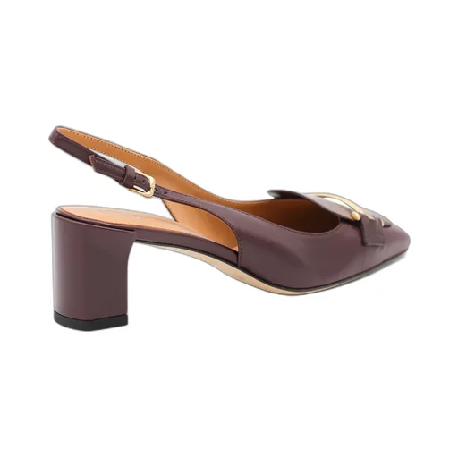 Block Heel Slingback Pumps