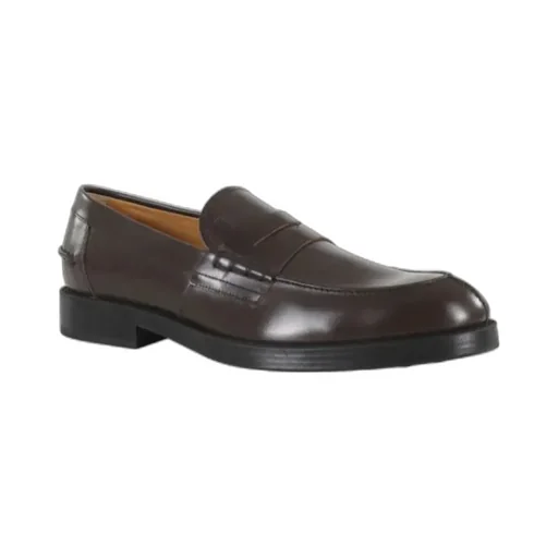 Logo Embossed Slip-On Loafers