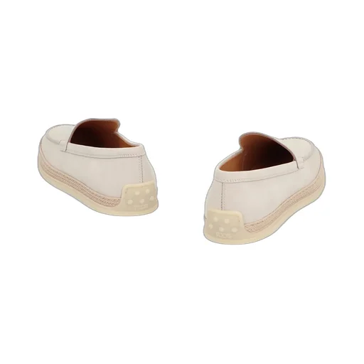 Leather Rope-Trimmed-Sole Loafers