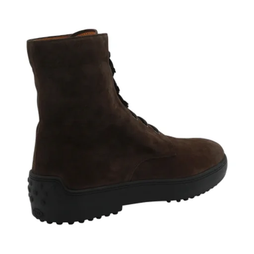 Suede Combat Boots