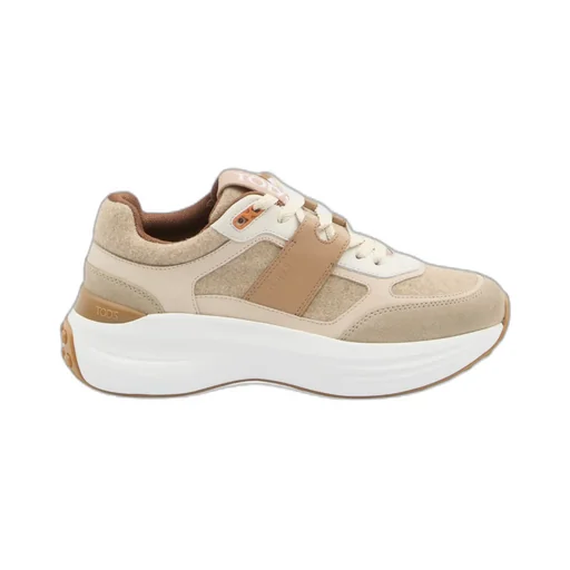 Round-Toe Lace-Up Sneakers