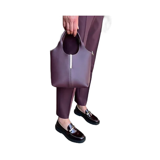 Shopping Leather Tote Bag