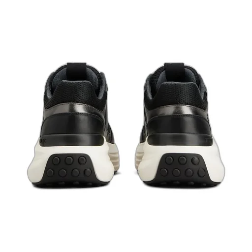 Leather-Panelled Lace-Up Sneakers