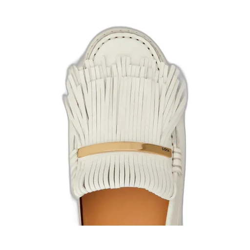 Fringed Leather Loafers