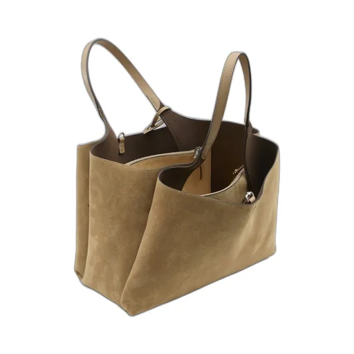 Suede Leather Shopping Bag