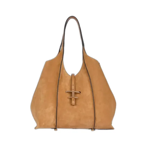 T-Timeless Suede Shoulder Bag