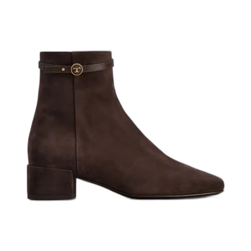Logo Plaque Ankle Boots
