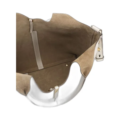 Top-Handle Leather Tote Bag