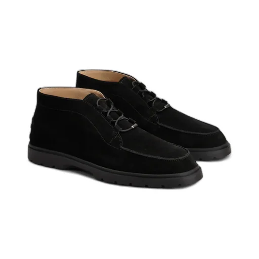 Lace-Up Suede Desert Boots
