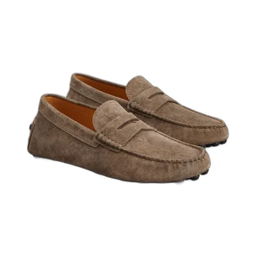 Round-Toe Slip-On Loafers