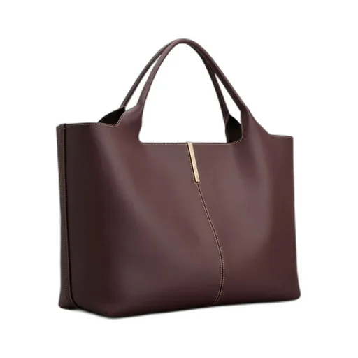 Logo Engraved Medium Shopping Bag