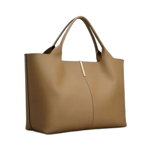 Logo Engraved Medium Shopping Bag