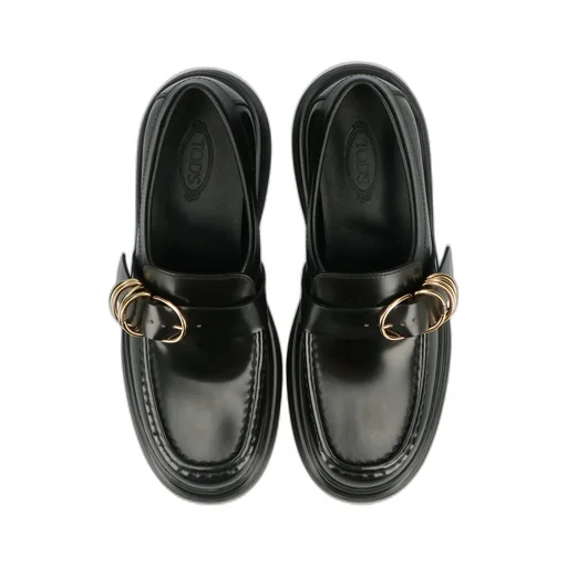 Rings Buckle Slip-On Loafers