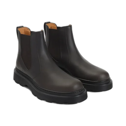 Round Toe Slip-On Ankle Boots