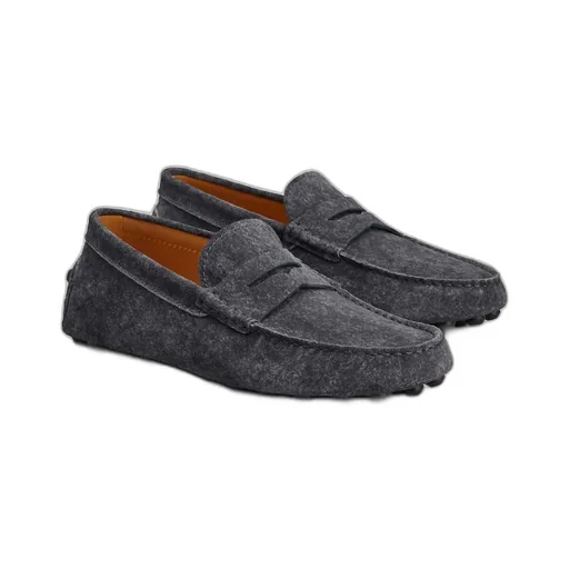 Round-Toe Slip-On Loafers