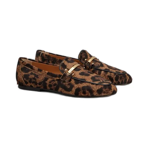 Pony Effect Printed Loafers