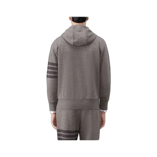 Stripe-Detailed Drawstring Hoodie